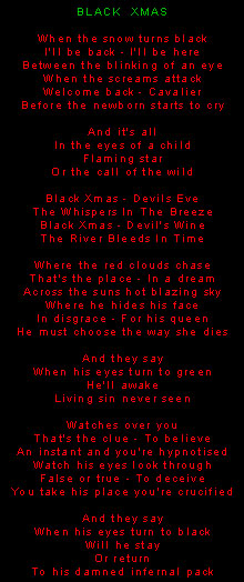 Venom Lyrics Page ~ CALM BEFORE THE STORM (1986)